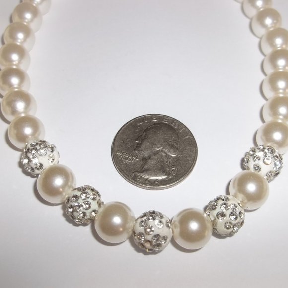 Pre-owned Missing Some Stones, Necklace, Pearl Necklace, Cream Necklace, 7872 - Picture 2 of 6
